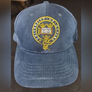 Vintage University Of Oxford Hat Cap Embroidered Logo Cotton Slide Adjustable
